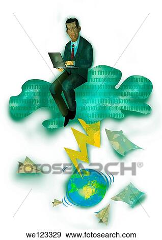 Concept of cloud computing View Large Photo Image Stock Photo - Concept of cloud computing. Fotosearch