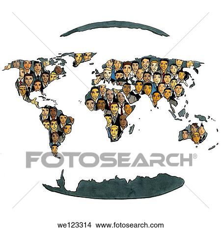 Picture - Concept of global business and social networking. Fotosearch