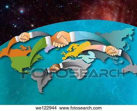 Concept of global business outsourcing View Large Photo Image Picture - Concept of global business outsourcing. Fotosearch