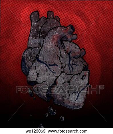 Conceptual illustration of broken human heart depicting loss of hope View Large Photo Image Stock Image - Conceptual illustration of broken human heart depicting loss of hope. Fotosearch
