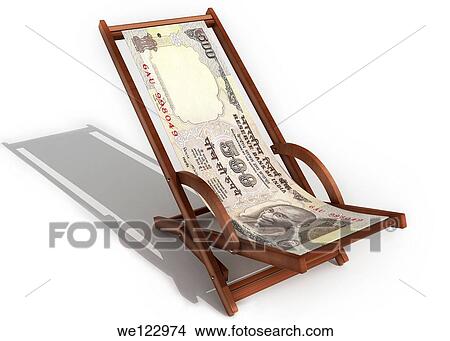 Conceptual image of arm chair made of Indian currency depicting retirement security View Large Photo Image Picture - Conceptual image of arm chair made of Indian currency depicting retirement security. Fotosearch