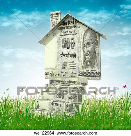 Picture - Conceptual image of home finances. Fotosearch