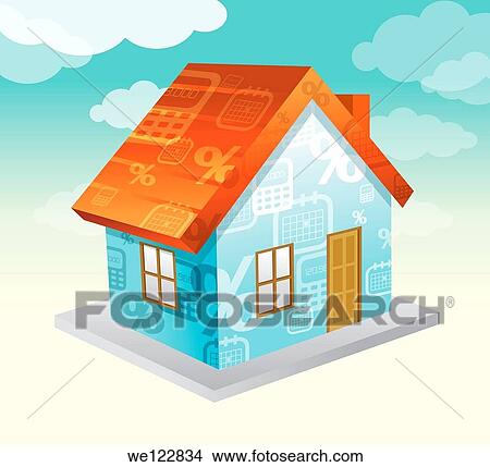 Conceptual image of home loans View Large Photo Image Picture - Conceptual image of home loans. Fotosearch