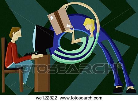 Conceptual image of online shopping over colored background View Large Photo Image Stock Image - Conceptual image of online shopping over colored background. Fotosearch