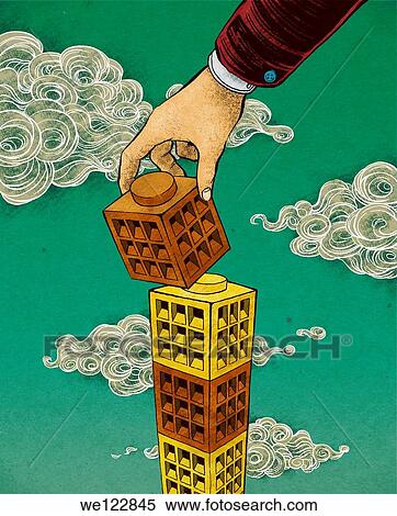Conceptual shot of human hand positioning blocks depicting expansion of business View Large Photo Image Stock Photography - Conceptual shot of human hand positioning blocks depicting expansion of business. Fotosearch