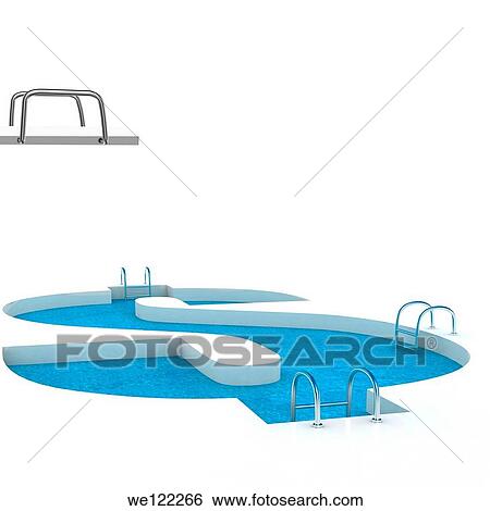 Stock Photograph - Dollar shaped swimming pool. Fotosearch