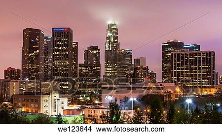 Downtown Los Angeles View Large Photo Image Picture - Downtown Los Angeles. Fotosearch