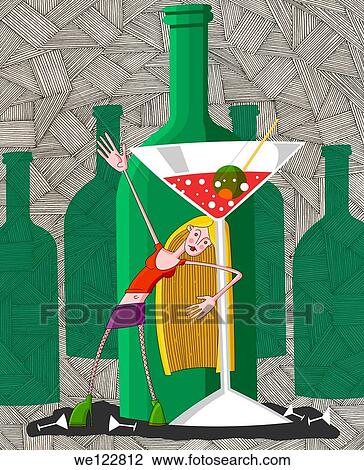 Drunk young woman in party with martini glass View Large Photo Image Stock Image - Drunk young woman in party with martini glass. Fotosearch