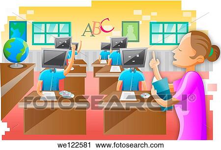 E-Learning class View Large Photo Image Stock Image - E-Learning class. Fotosearch