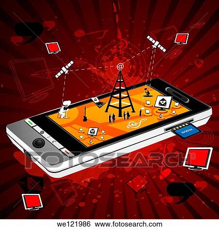 Emails being downloaded on a smart phone View Large Photo Image Stock Photograph - Emails being downloaded on a smart phone. Fotosearch