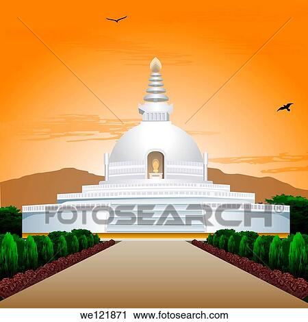 Facade of a stupa, Shanti Stupa Temple, Leh, Ladakh, Jammu and Kashmir, India View Large Photo Image Stock Image - Facade of a stupa, Shanti Stupa Temple, Leh, Ladakh, Jammu and Kashmir, India. Fotosearch