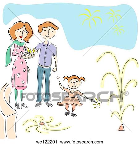 Family celebrating Diwali View Large Photo Image Stock Image - Family celebrating Diwali. Fotosearch
