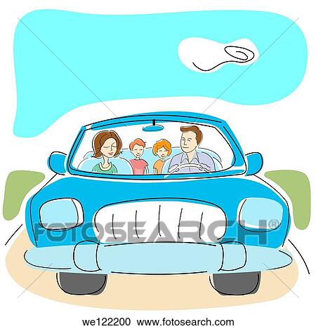 Family traveling in a car View Large Photo Image Stock Image - Family traveling in a car. Fotosearch