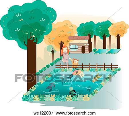 Fish farm View Large Photo Image Stock Photo - Fish farm. Fotosearch