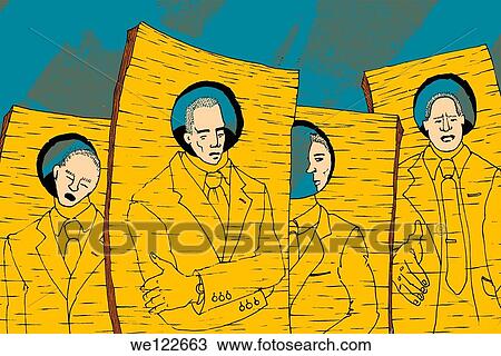 Four businessmen with similar identity View Large Photo Image Stock Image - Four businessmen with similar identity. Fotosearch