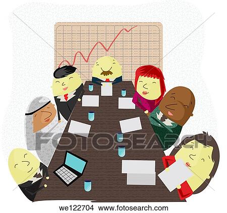 Global board of directors having a meeting View Large Photo Image Picture - Global board of directors having a meeting. Fotosearch
