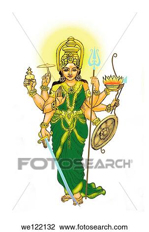Stock Image - Goddess Durga. Fotosearch
