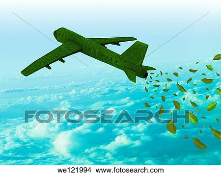 Grass rendering an airplane running on green fuel View Large Photo Image Picture - Grass rendering an airplane running on green fuel. Fotosearch