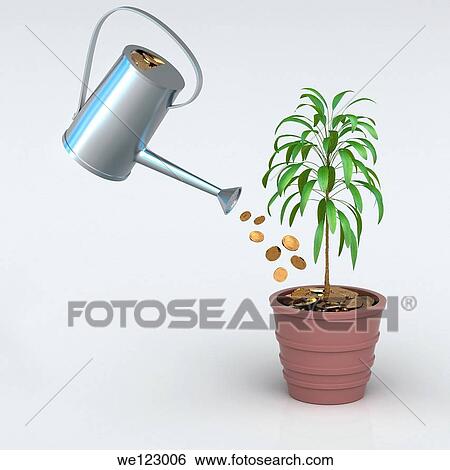 Helping your investments grow View Large Photo Image Stock Photograph - Helping your investments grow. Fotosearch