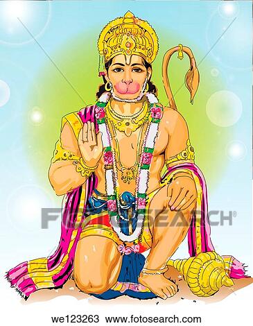 Hindu god Hanuman View Large Photo Image Stock Image - Hindu god Hanuman. Fotosearch