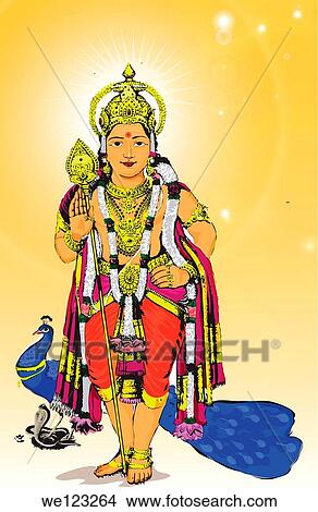 Picture - Hindu god Murugan. Fotosearch