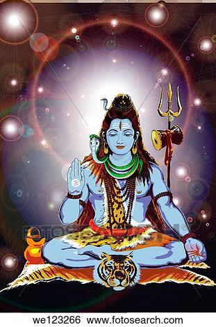 Hindu god Shiva Stock Photograph | we123266 | Fotosearch