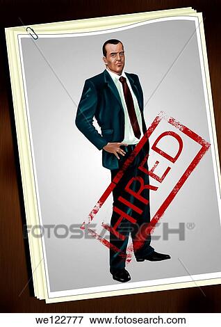 Hired for job View Large Photo Image Stock Photo - Hired for job. Fotosearch