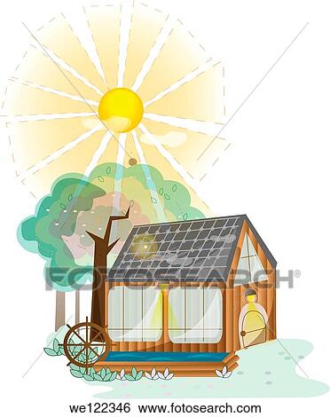 House with solar panels View Large Photo Image Stock Photograph - House with solar panels. Fotosearch