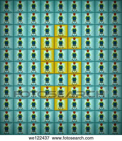 Iconic Dollar sign made on grid of business people icons View Large Photo Image Stock Photo - Iconic Dollar sign made on grid of business people icons. Fotosearch