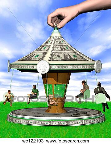 Stock Image - Illustration depicting life cycle of a man. Fotosearch