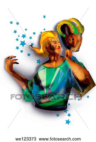 Illustration of Aries zodiac sign over white background View Large Photo Image Stock Image - Illustration of Aries zodiac sign over white background. Fotosearch