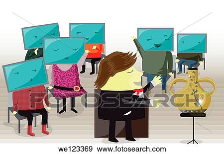 Illustration of businesspeople bidding online View Large Photo Image Stock Photo - Illustration of businesspeople bidding online. Fotosearch