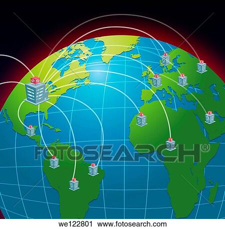 Stock Image - Illustration of Franchise business connection. Fotosearch