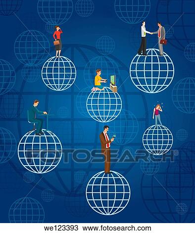 Illustration of global communications View Large Photo Image Stock Image - Illustration of global communications. Fotosearch