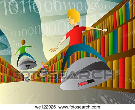 Illustration of high tech online education View Large Photo Image Stock Photograph - Illustration of high tech online education. Fotosearch