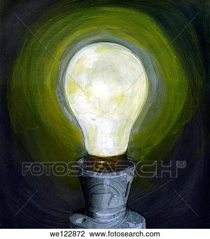 Illustration of light bulb View Large Photo Image Stock Image - Illustration of light bulb. Fotosearch