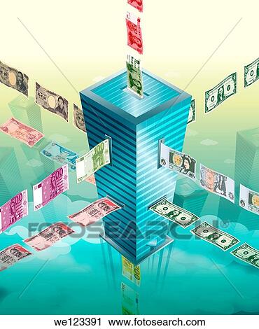 Illustration of money exchange building View Large Photo Image Stock Image - Illustration of money exchange building. Fotosearch