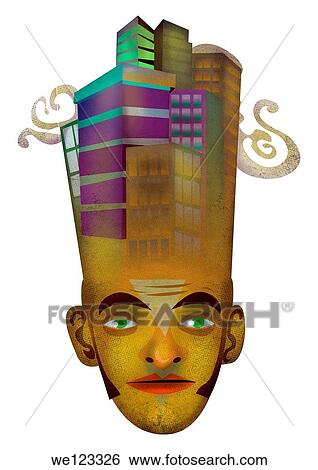 Illustration of money minded businessman over white background View Large Photo Image Stock Photograph - Illustration of money minded businessman over white background. Fotosearch