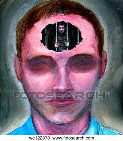 Illustration of prisoner of mind View Large Photo Image Stock Photo - Illustration of prisoner of mind. Fotosearch