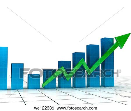 Illustration showing rising bar graph View Large Photo Image Stock Photography - Illustration showing rising bar graph. Fotosearch