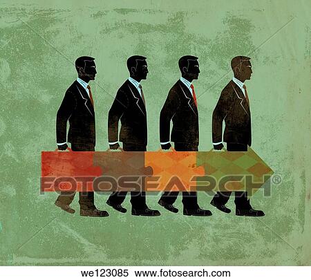 Stock Photography - Illustrative concept of business people depicting corporate hierarchy. Fotosearch