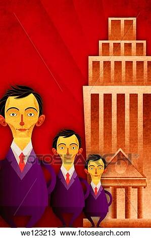 Illustrative image of business people against building View Large Photo Image Stock Image - Illustrative image of business people against building. Fotosearch