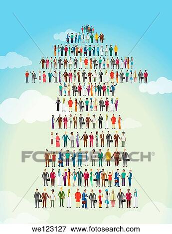 Illustrative image of people standing in arrow shape representing development and teamwork View Large Photo Image Stock Photo - Illustrative image of people standing in arrow shape representing development and teamwork. Fotosearch