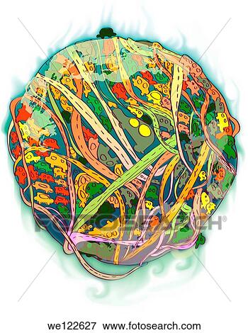 Illustrative representation of a globe showing environmental issues View Large Photo Image Stock Photo - Illustrative representation of a globe showing environmental issues. Fotosearch
