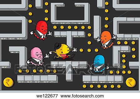 Illustrative representation of business competition View Large Photo Image Stock Photo - Illustrative representation of business competition. Fotosearch