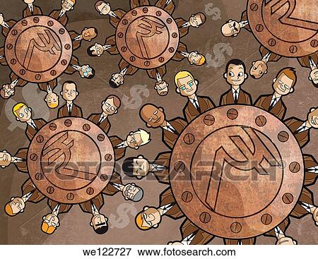 Stock Photo - Illustrative representation of business cycle. Fotosearch