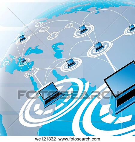 Illustrative representation of network globalization View Large Photo Image Stock Image - Illustrative representation of network globalization. Fotosearch
