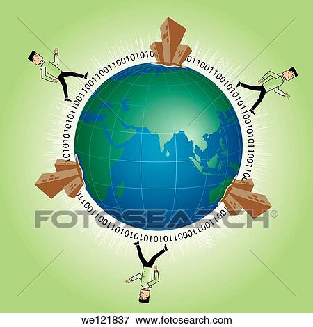Illustrative representation of globalization View Large Photo Image Stock Photo - Illustrative representation of globalization. Fotosearch