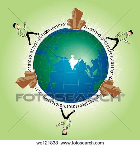 Illustrative representation of globalization View Large Photo Image Stock Photo - Illustrative representation of globalization. Fotosearch