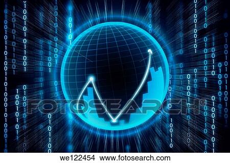 Illustrative representation showing online trading View Large Photo Image Picture - Illustrative representation showing online trading. Fotosearch